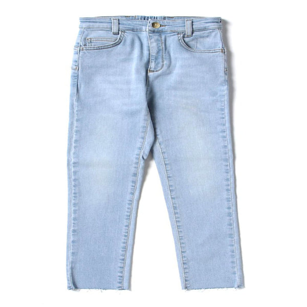 Girls Blue Cotton Shorts