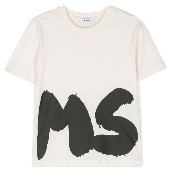 Unisex White Logo-Print Cotton T-Shirt