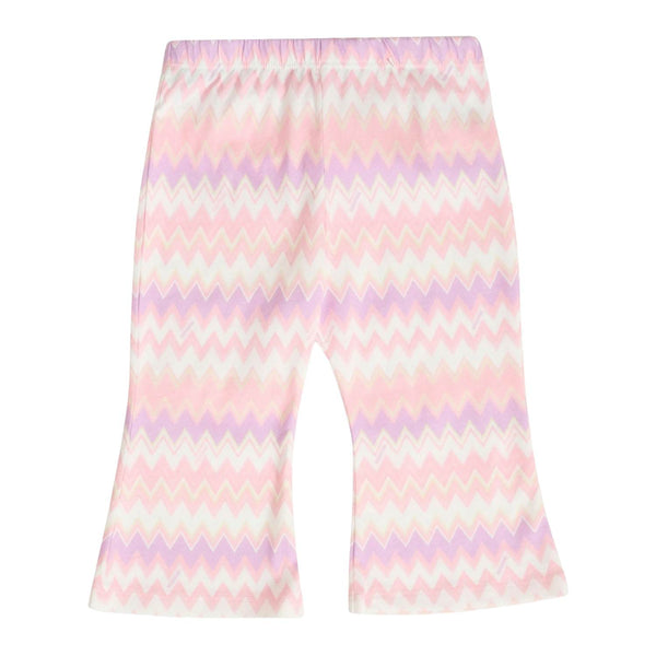 Baby Girls Pink Zig-Zag Print Leggings