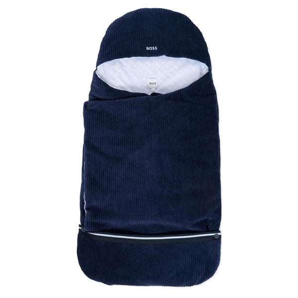 Baby Boys Navy Blue Corduroy Sleeping Bag