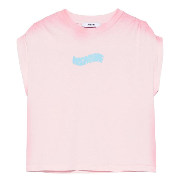 Girls Pink Logo Print T-shirt
