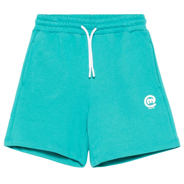 Boys Turquoise Logo Patch Shorts