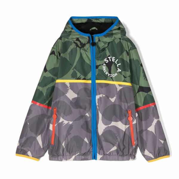 Boys Logo-Print Colour-Block Jacket