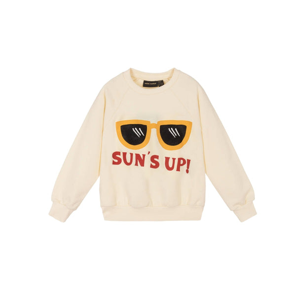 Off White Slogan Print Organic Cotton Sweatshirt