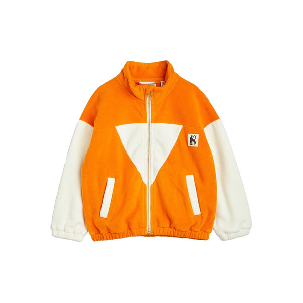 Kids Orange Fleece Stripe Jacket