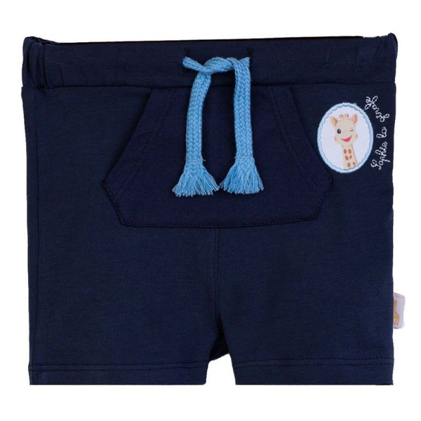 Baby Boy Logo Embroidered Blue Shorts