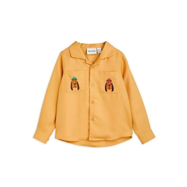Boys Beige Hound Dog-Pint Shirt