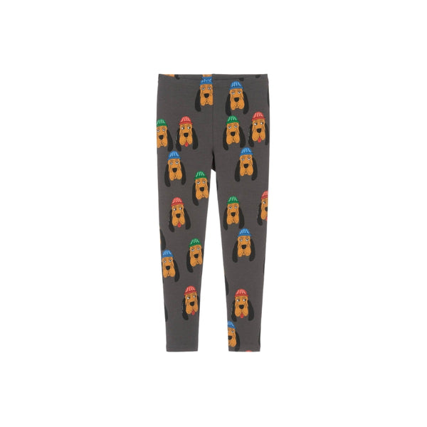 Grey Organic Cotton Hound Dog Leggings