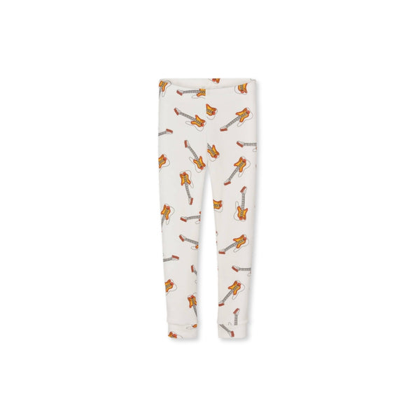 White Organic Cotton Guitar Leggings