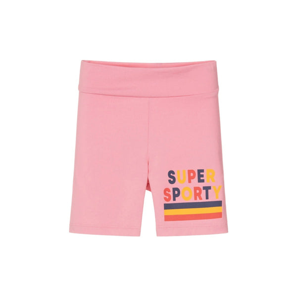 Girls Pink Sporty Shorts