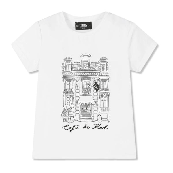 Girls White Organic Cotton T-Shirt