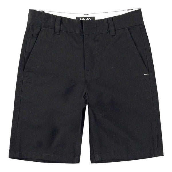 Boys Black Cotton Shorts