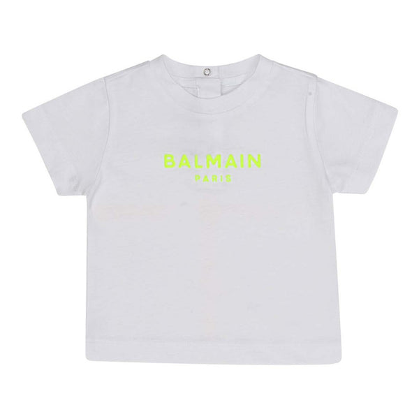 Baby Unisex White Logo-Print T-shirt
