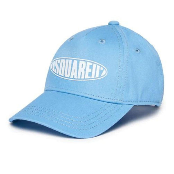 Kids Blue Logo Print Baseball Cap