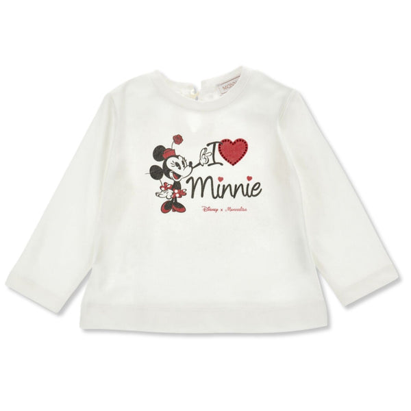 Baby Girls Cream Logo Graphic Print T-shirts