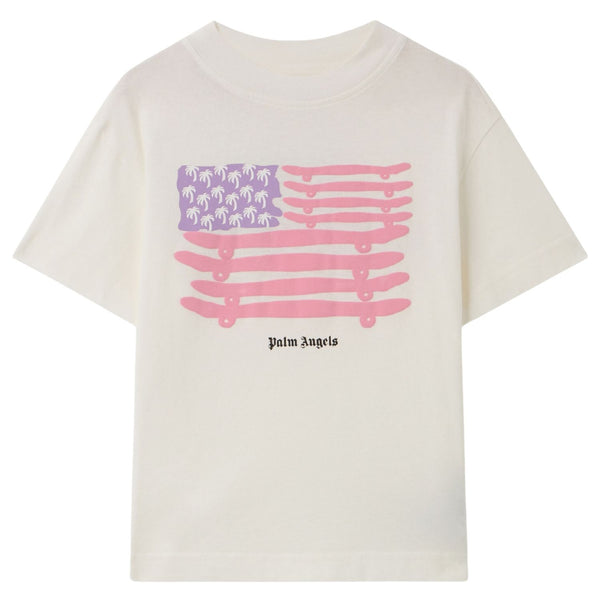 Girls Ivory Logo-Print T-Shirt