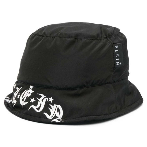 Black Logo Print Hat