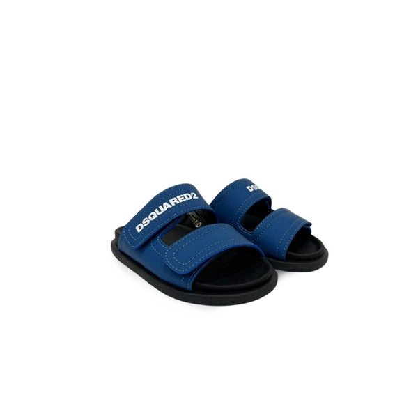 Navy Blue Logo Print Slides
