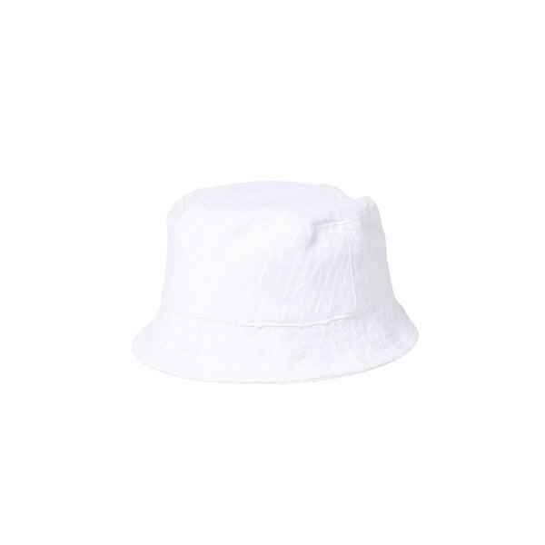 Kids Debossed Logo Cotton Bucket Hat