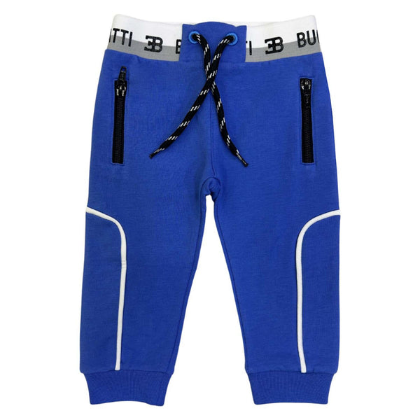 Baby Boys Blue Logo-Print Jogger