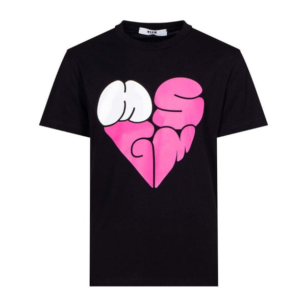 Girls Black T-shirt Jersey