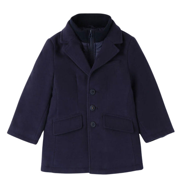 Boys Blue Twin Pocket Zip-Up Coats