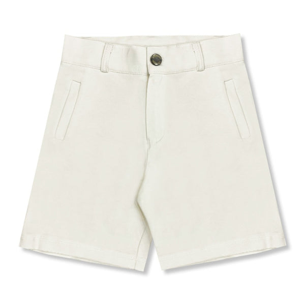Boys Ivory Side Pockets Shorts
