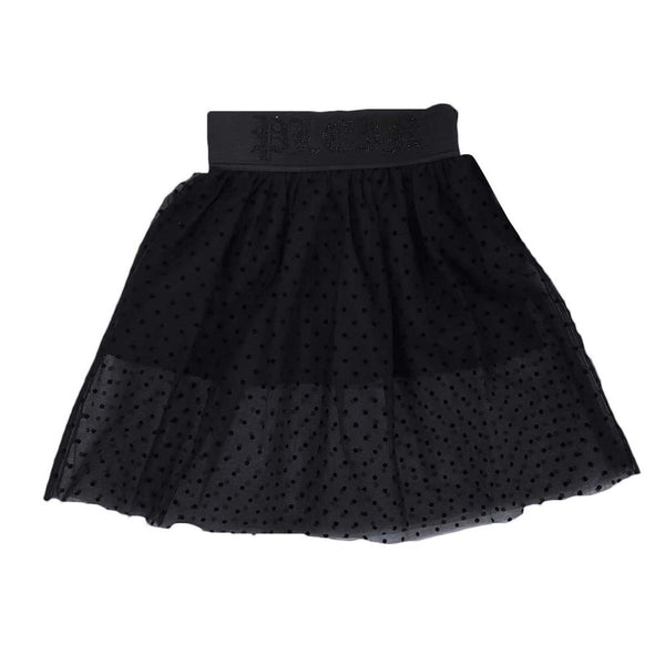 Black Dotted Philipp Plein Skirt