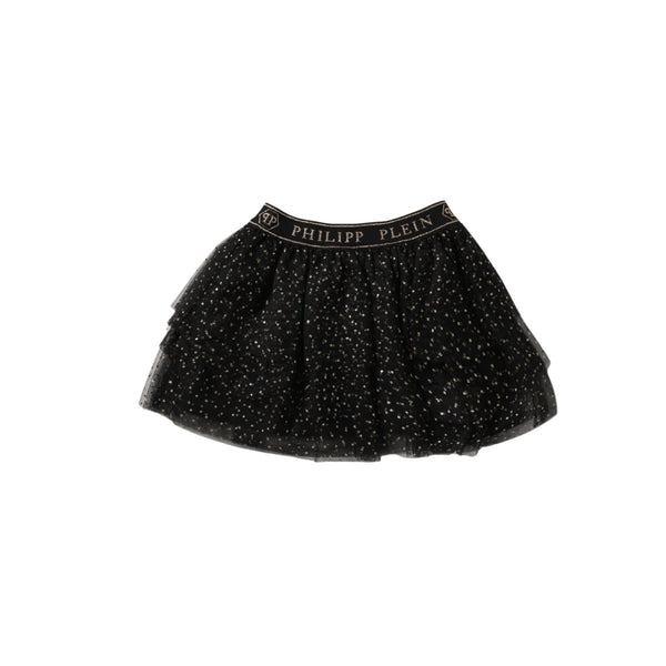 Girls Black Skirt With Logo
