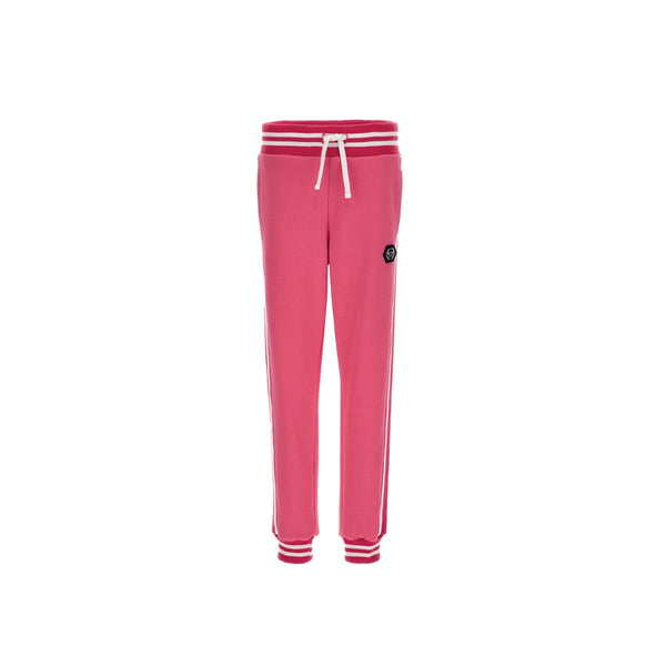 Girls Pink Cotton Jogger