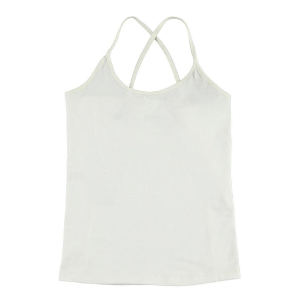 Girls Janis White Strap Top