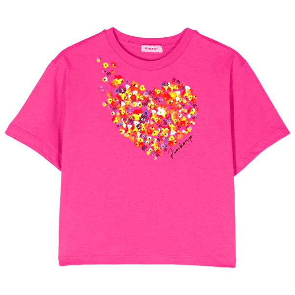 Girl Pink Cotton T-Shirt