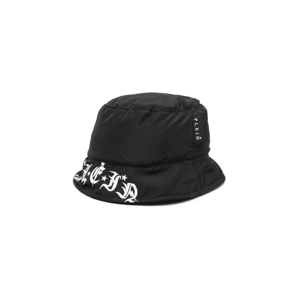Black Logo Print Hat