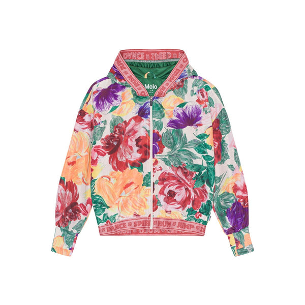 Girls Multi Hooded Motif Print Hooded Jacket