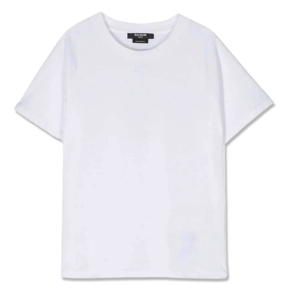 Balmain White T-shirt Logo On Back - Unisex