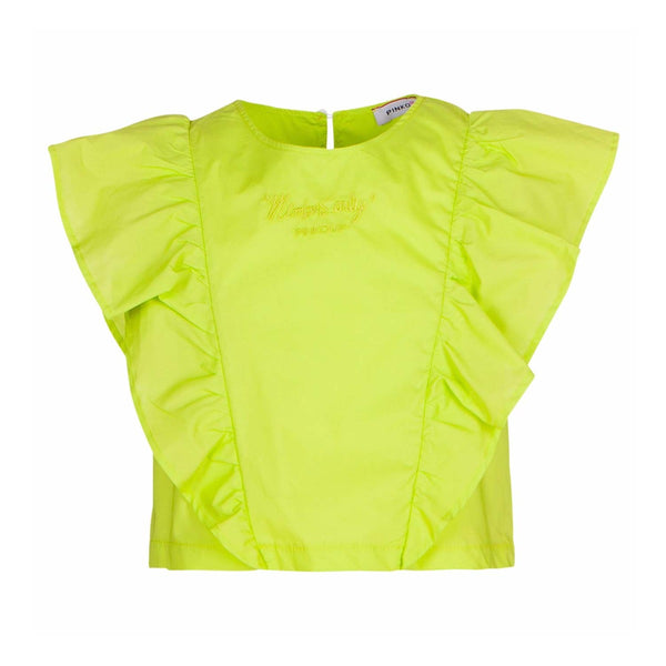 Green Ruffled Top