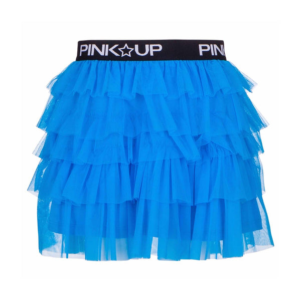 Blue Ruffle Skirt