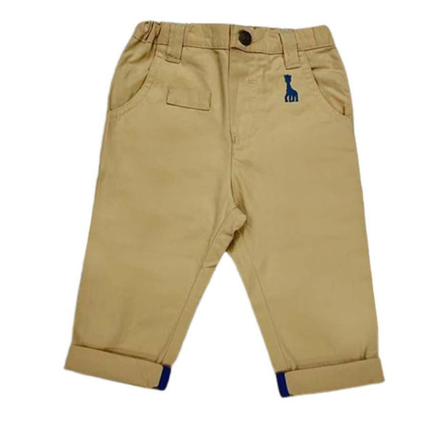 Kids Beige Comfort Fit Pants