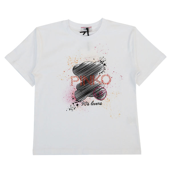 White Printed T-Shirt