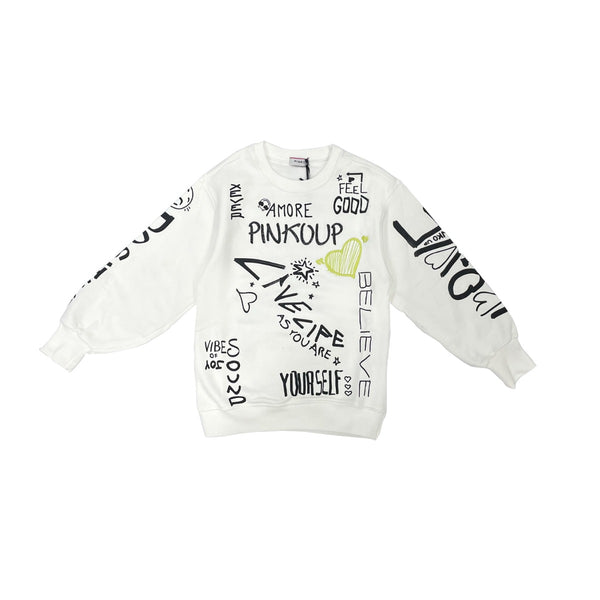 White Sweatshirt For Girls
