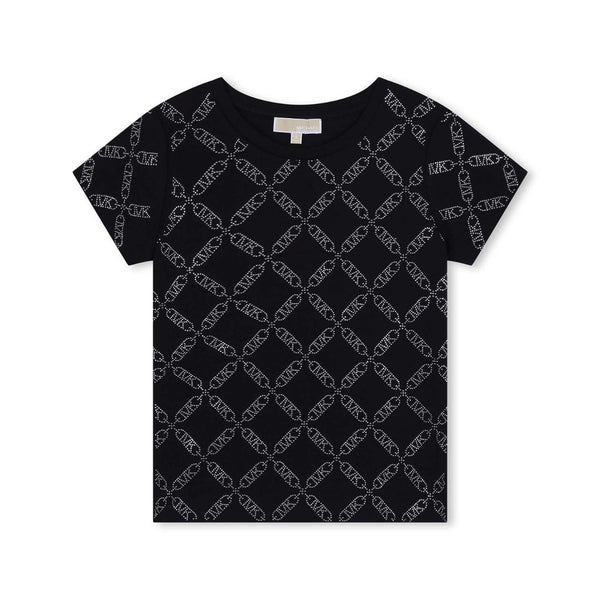 Girls Black MK Empire Logo T-Shirt