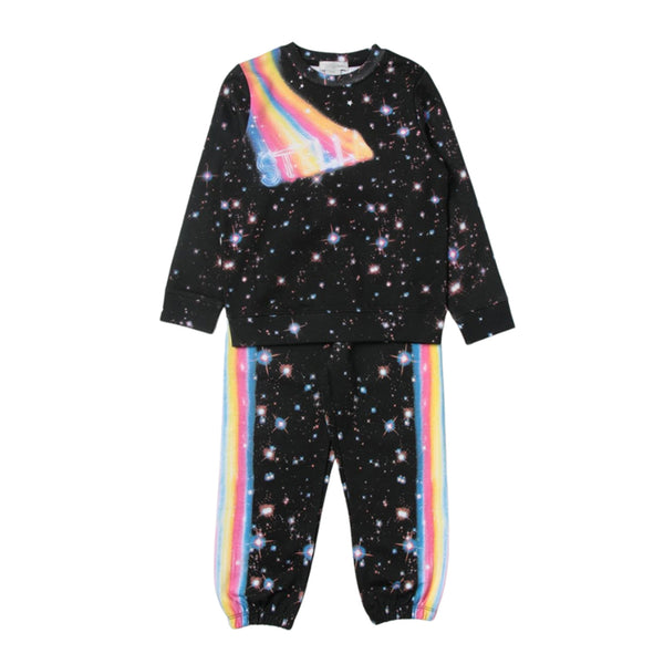 Rainbow Print Tracksuit For Girls