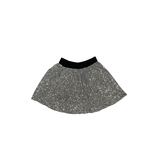 Silver Sequins Skirt Girl