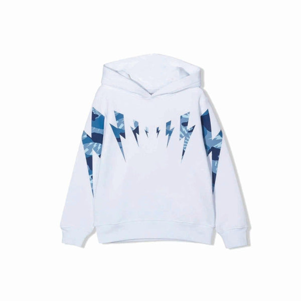 Boy Lightning Camouflage Cotton Hoodie