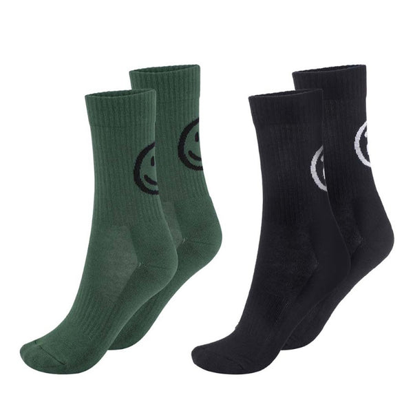 Black & Green Socks (2 Pack)