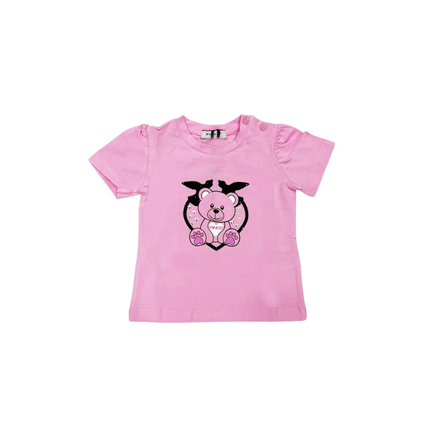 Girl Pink Cotton T-Shirt