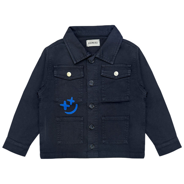 Boys Navy Blue Demin Shirt