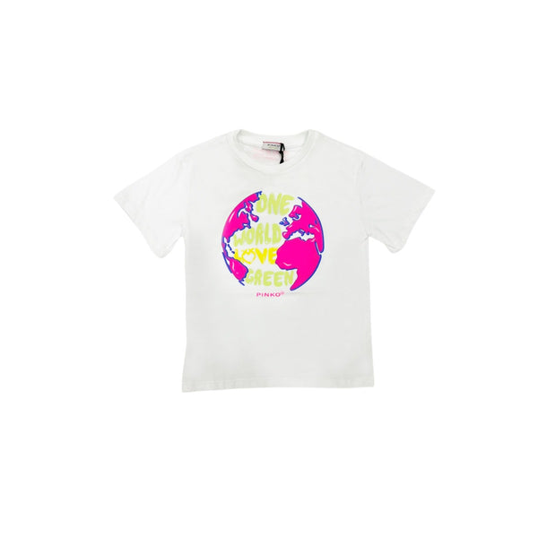 Girl White Cotton T-Shirt