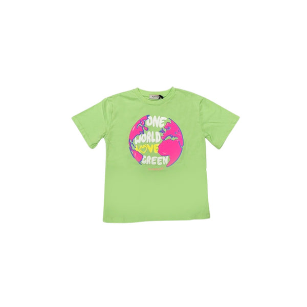 Girl Green Cotton T-Shirt