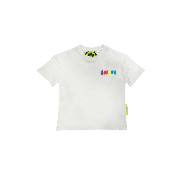 Barrow Kids Logo-Print White T-Shirt